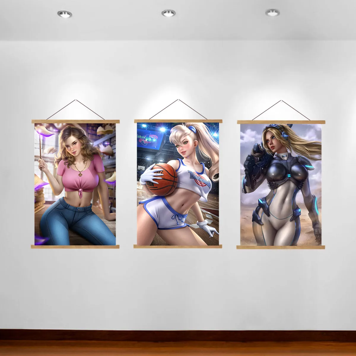 

Плакат женский из аниме «Звёздная звезда», сексуальные постеры, Настенный декор для живой комнаты, картина-свиток, домашний декор