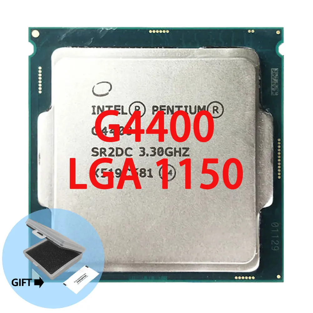 

Процессор Intel Celeron G4400, двухъядерный, 3,3 ГГц, LGA 1151