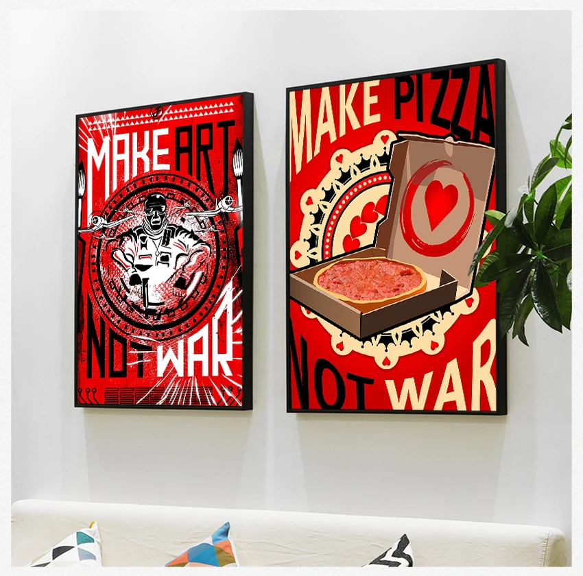 

Картина на холсте, настенное искусство, фрески, картины для украшения гостиной, искусство, не война, поп-арт, винтажный постер, печать маслян...