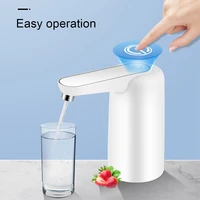 electric water dispenser usb rechargeable pump with pipe portable replacement gallon bottle switch green with light