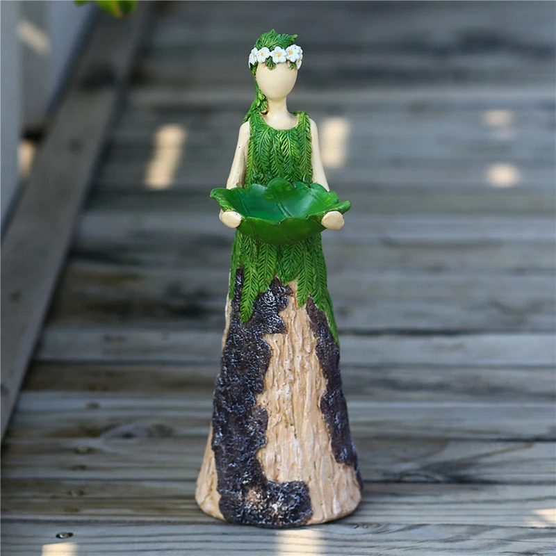 Креативное полимерное украшение статуэтка феи кормушка для птиц двора сада
