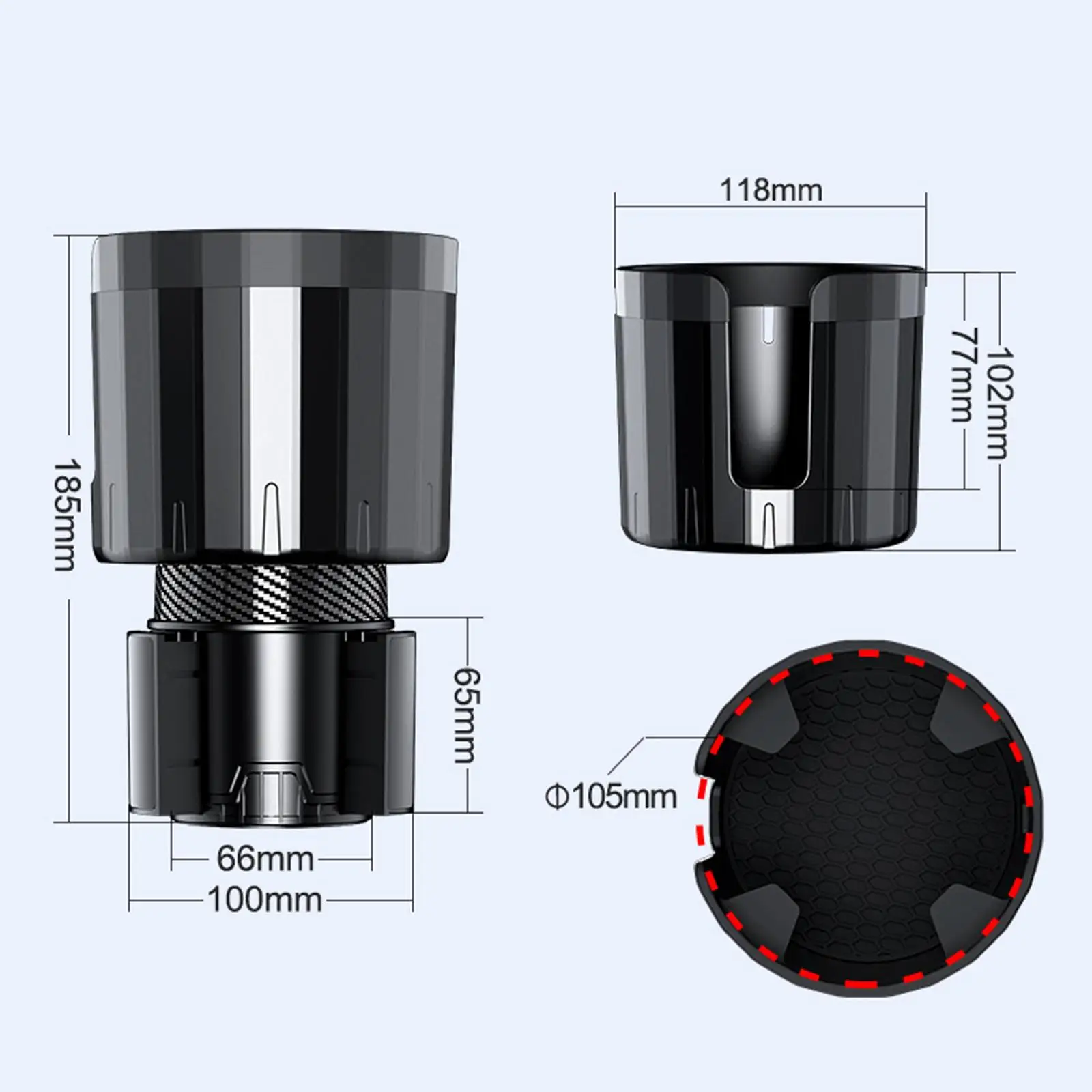 Подстаканник расширитель аксессуары большой органайзер вставка автомобильный