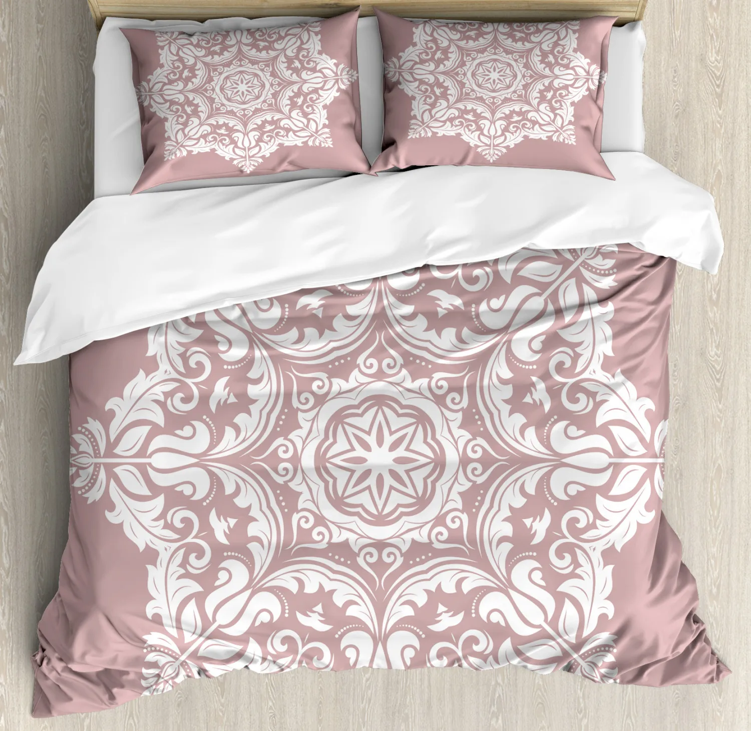 

Bohemian 2/3pcs Boho Mandala Bedding Set Twin Queen Comforter Duvet Quilt Cover and Pillowcase Soft Bedclothes King Size