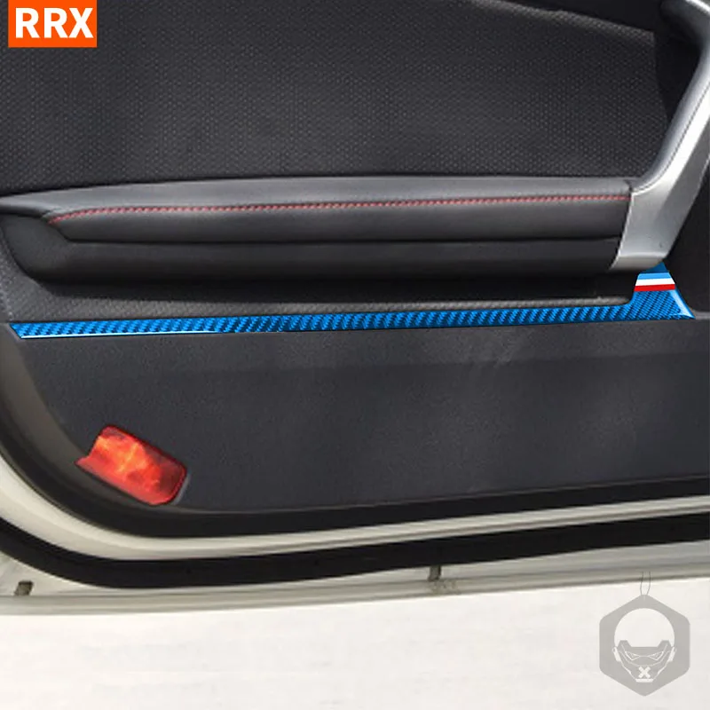 

For Subaru BRZ FRS Toyota GT86 FT86 2016 2017 2018 2019 2020 Real Carbon Fiber Door Panels Both Sides Decoration Strips Stickers
