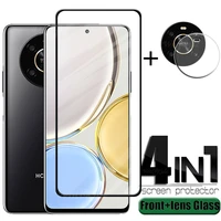 4 in 1 for huawei honor x9 glass for honor x9 tempered glass 9h full glue cover screen protector for honor x 9 x9 x8 lens glass