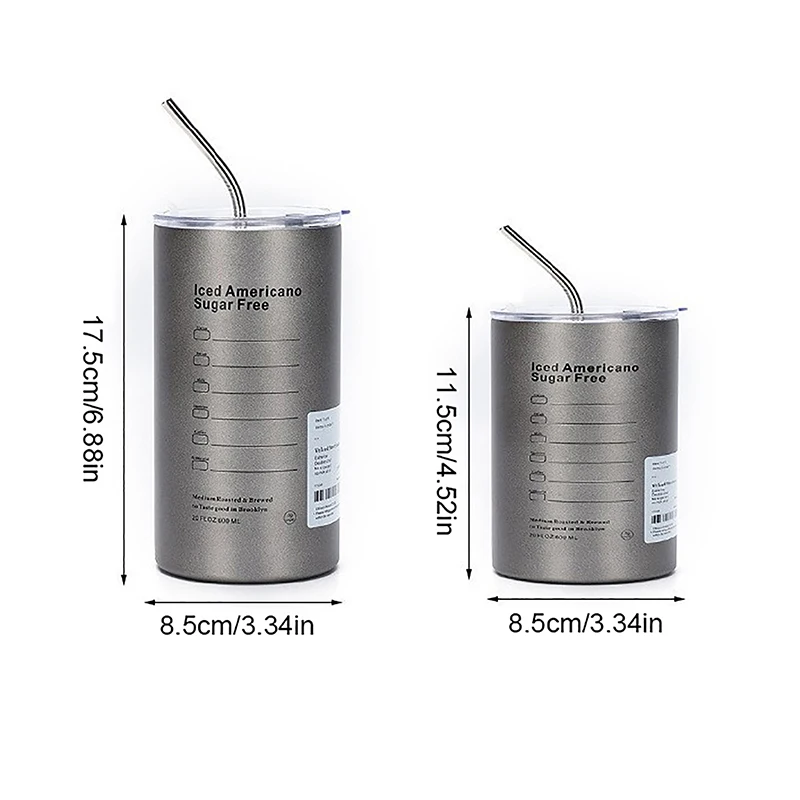 Портативная Кофейная Чашка 320/600 Мл Термос Из Нержавеющей Стали 304 Изолированная