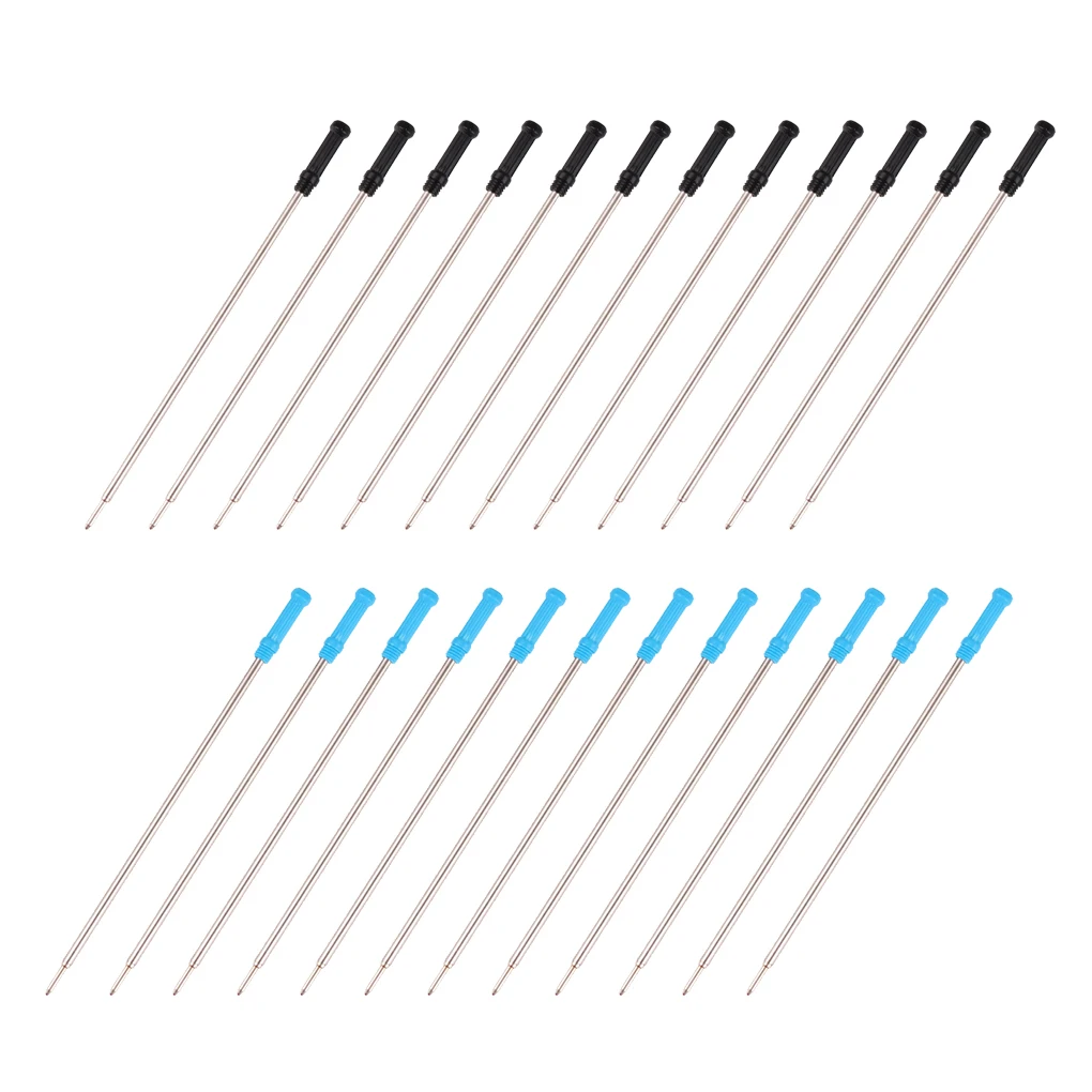 

24 шт. шариковая ручка, заправка, канцелярские товары для рисования, маркер, школьники, Офисная маркировка, портативный аксессуар 1 мм