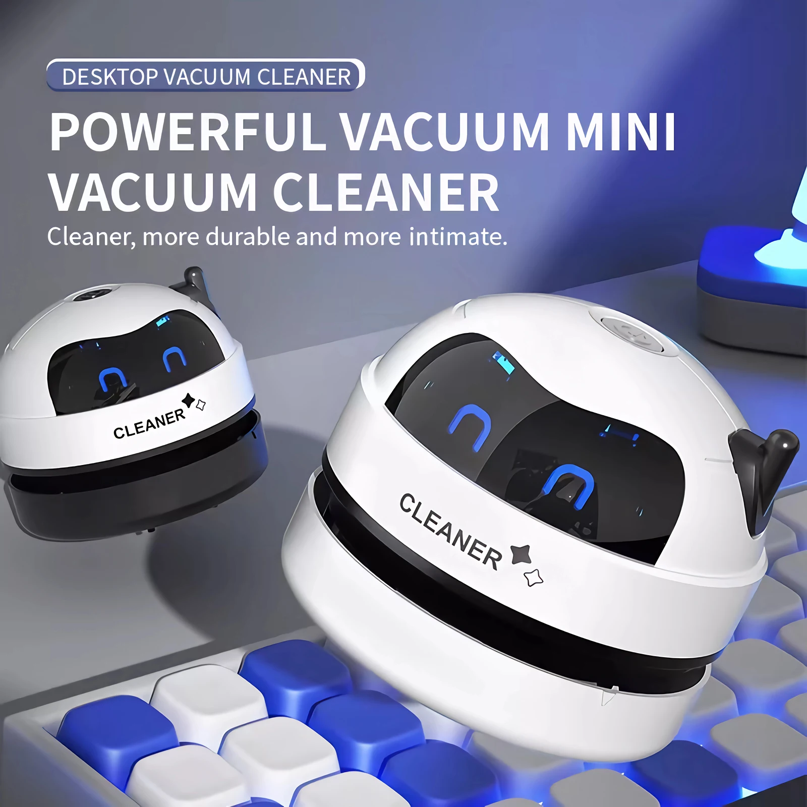 

Mini Vacuum Cleaner Portable Removal Desktop Powerful Clean USB Charging Wireless Desk Dust Cleaning For Home Office Keyboard