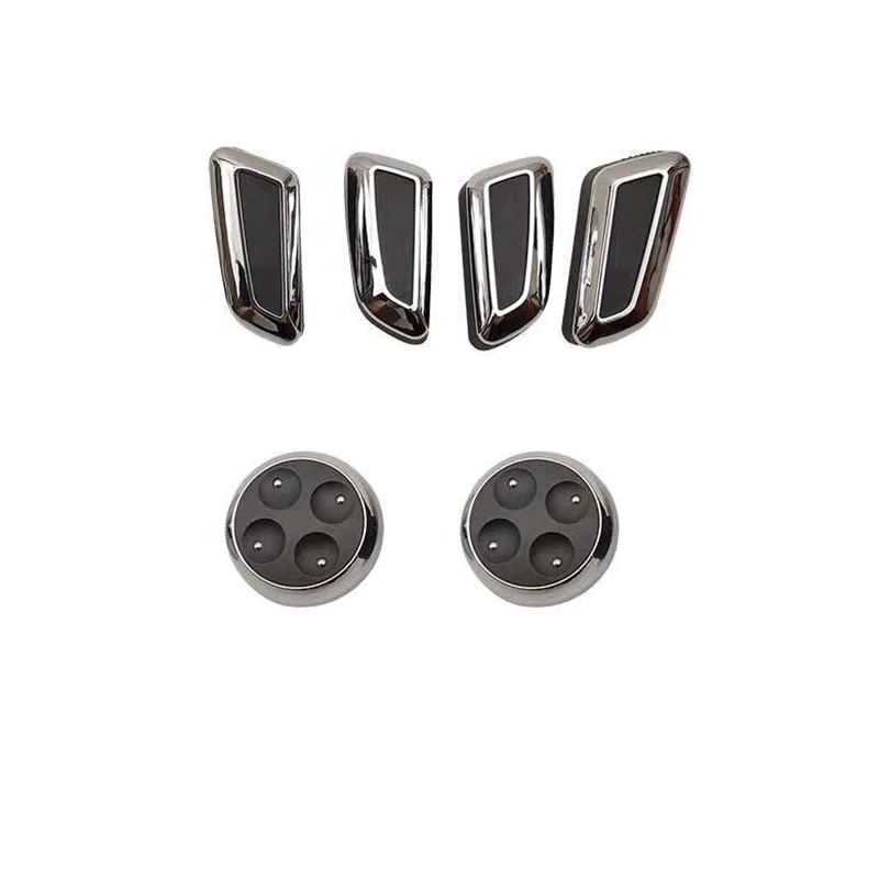 

Кнопка переключения автомобильного сиденья, гальваническое покрытие, защитная крышка, Хромированная кнопка, отделка для салона Audi A4, B8, A6, C6, C7, A5, A7, Q5, Q3