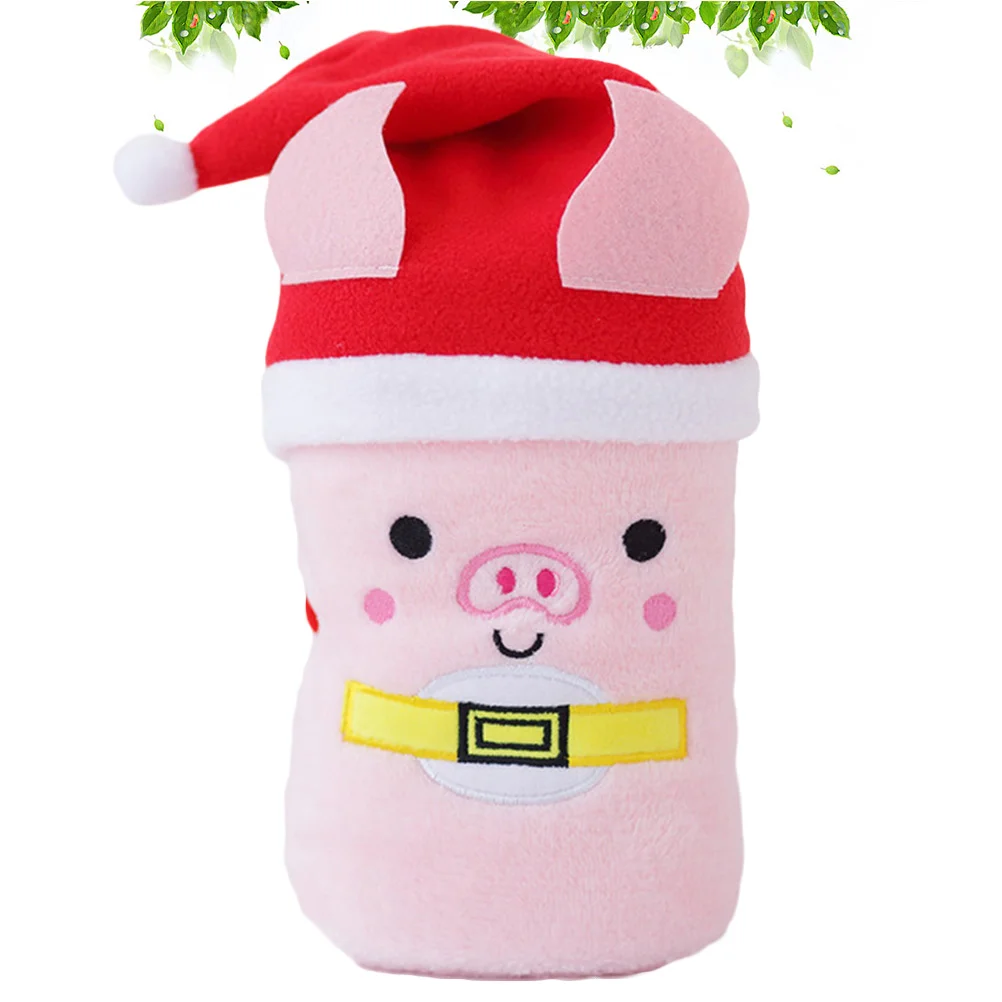 

1 Pc Hat and Flannel Blanket Set Creative Cartoon Super Fluffy Kids Sleeping Blanket Blanket Couch Cover Blanket