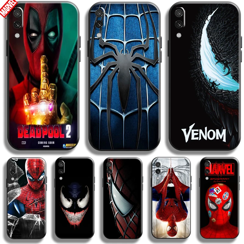 

Venom Spiderman Deadpool Phone Case For Xiaomi Redmi 7 7A Coque Back Black Silicone Cover Ultra-Thin Soft TPU Funda Carcasa