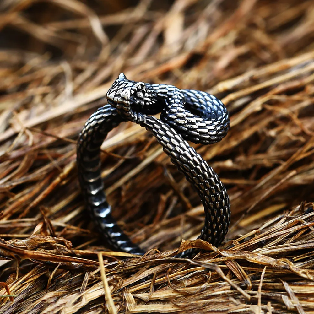 Винтажное мужское кольцо из нержавеющей стали