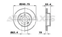 

AE0244 for ten brake disc mirror ACCENT 1.3 gasoline 00 06 ADMIRA diesel 3 cylinder 03 05