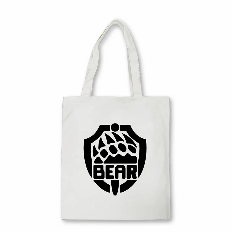 

Escape from Tarkov men Fashion Shopper bag Teenager Students Shoulder Bag Bear catch print anime shopper Bolsas