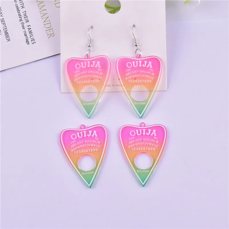 10 шт./упаковка, акриловые подвески Oujia для изготовления ювелирных изделий