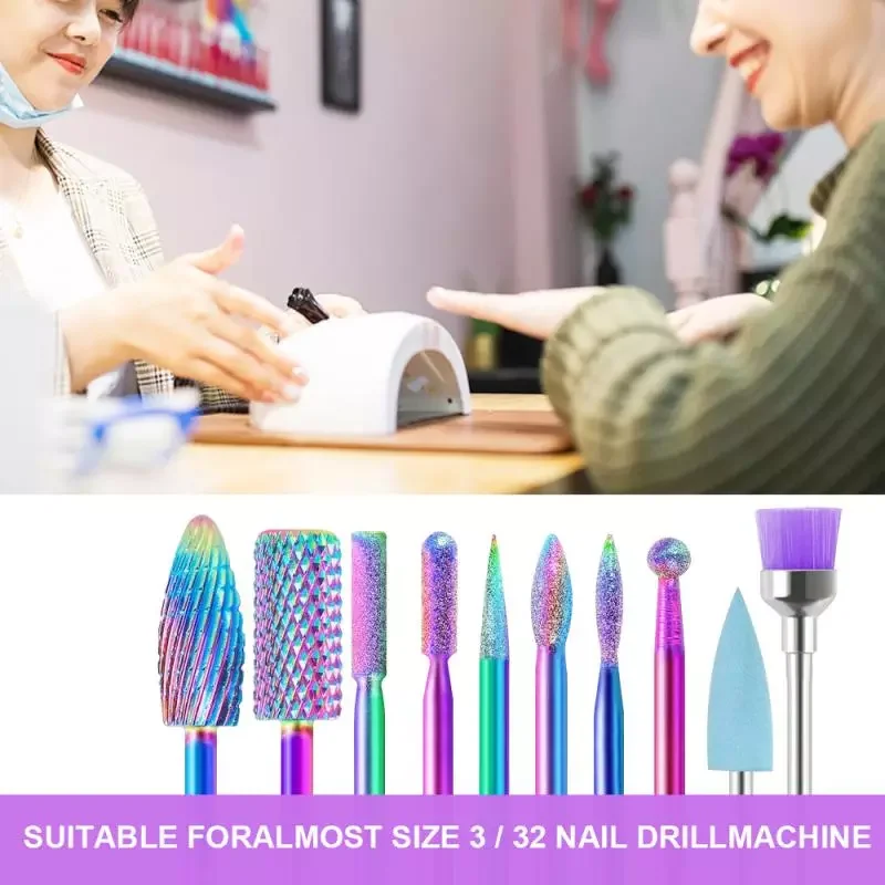 

NEW2023 Nail Drill Machine Manicure Nail Art Grinding Head Set Nail Surface Grinding And Removing Dead Skin Tool Nail Machine