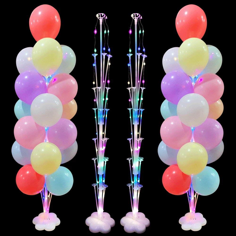 1/2Set 19 Tube Balloon Holder Balloons Stand Column Confetti Balloon Kids Birthday Party Baby Shower Wedding Decoration Supplies