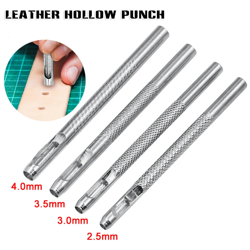 Купи Rust Proof High Hardness Punching Galvanized Tool Device Leather Hollow Belt Round Punch for Wallet Watch Strap Sewing Tool EL за 99 рублей в магазине AliExpress