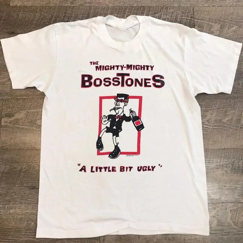 Фото Хлопковая белая футболка Vtg The Mighty Bosstones S 5XL J731 №1