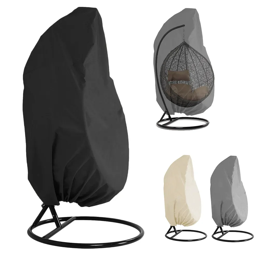 

UV Protection Anti-Dust Waterproof Rattan Eggshell Swing Chair Dust Cover Protection Case Garden Patio Furniture Cover Pouch for