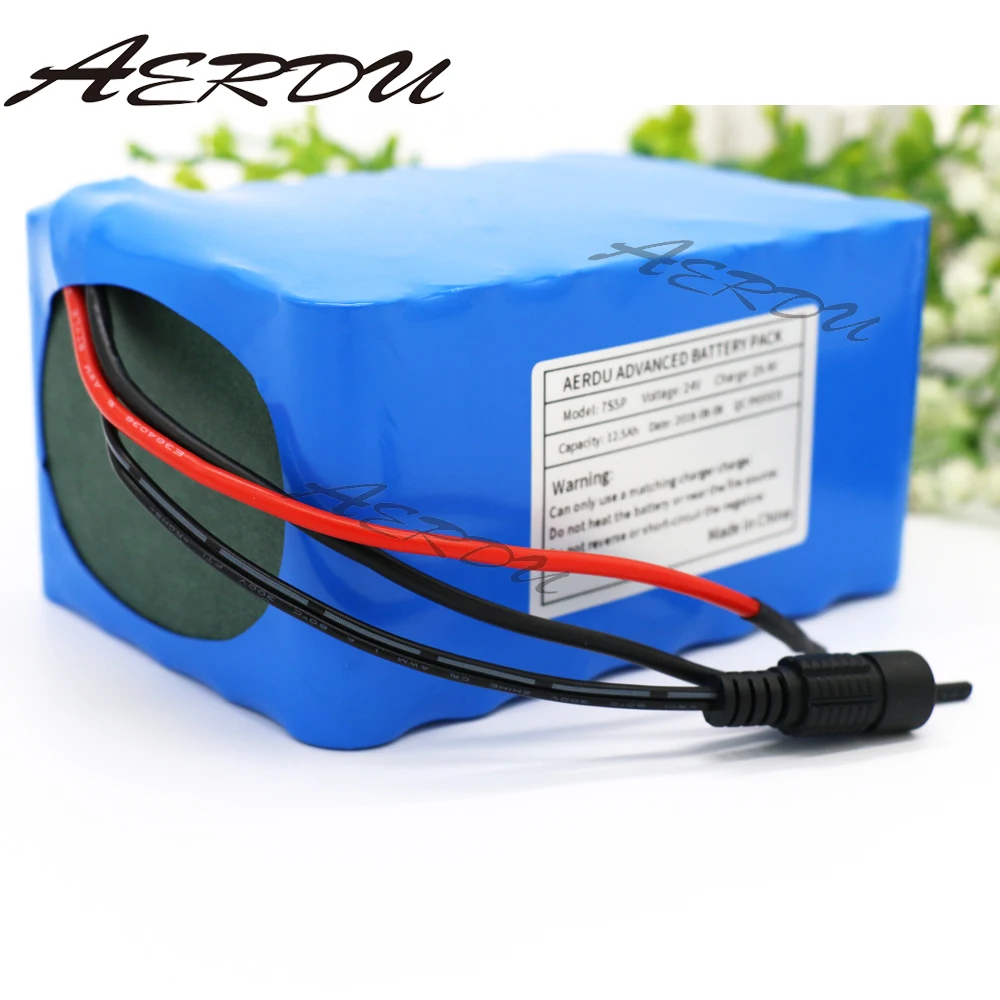 

AERDU 7S5P 29.4V 12.5Ah 20A BMS 450watt 24V Li-ion Battery Pack Electric Unicycles moped ebike Scooters light bicycle wheelchair