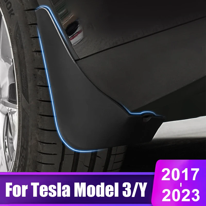 

4 шт., передние и задние брызговики Tesla Model 3 Y 2017- 2020 2021 2022 M3