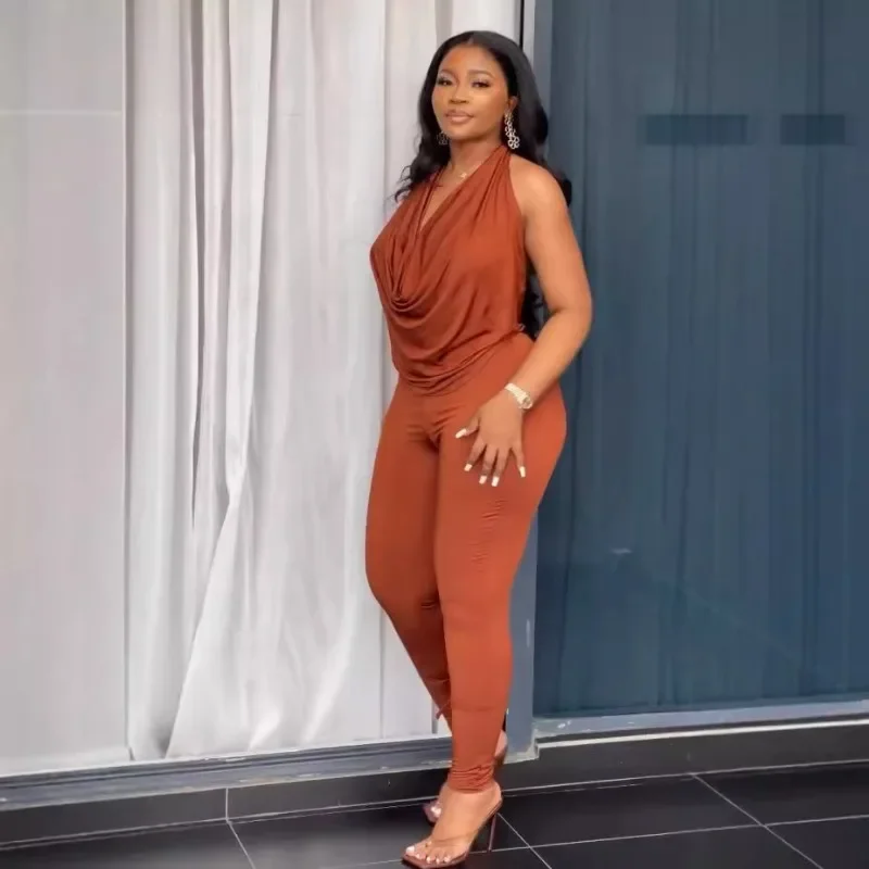 KEXU модный женский спортивный костюм с открытой спиной сексуальный топ без