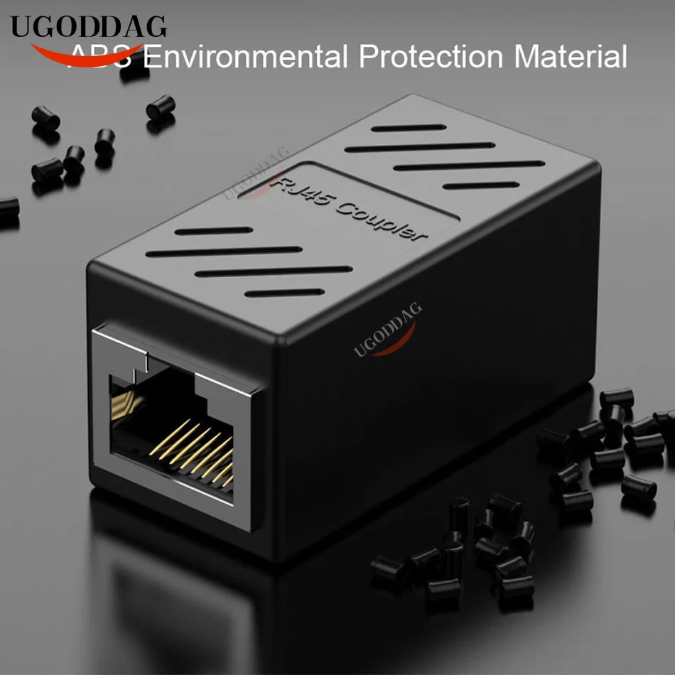 Сетевой соединитель RJ45 Cat7/6/5e Ethernet адаптер 8P 8C кабельный удлинитель для LAN