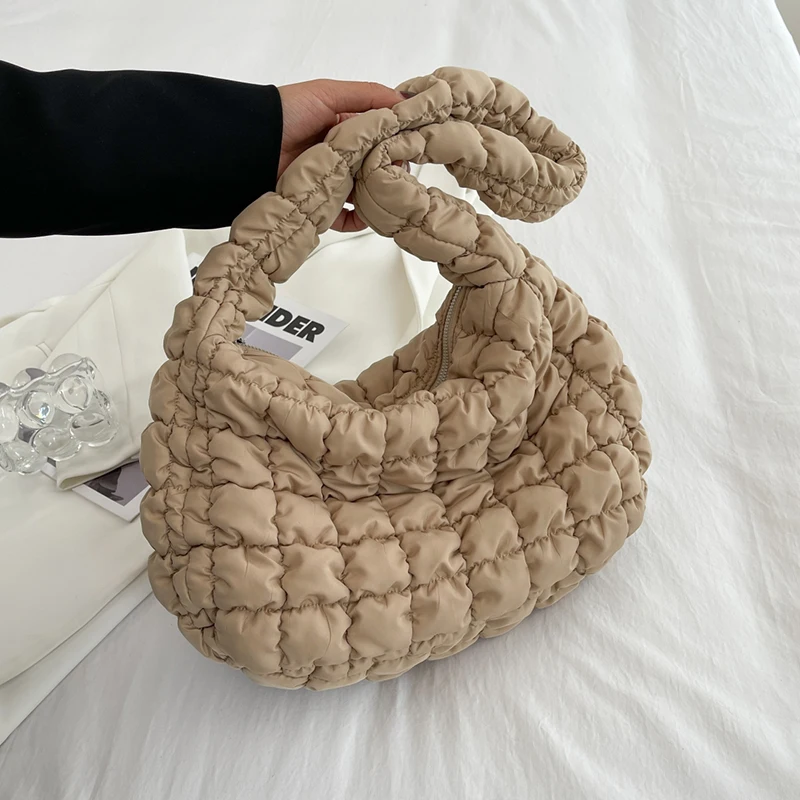 

Women's Soft Solid 2023 Winter Tote Bags Large Capacity Shoulder Bag Ladies Shopper Fashion The Latest Big Shopping Handbag