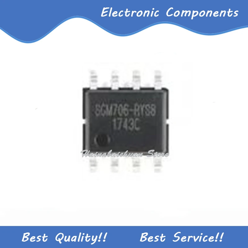 

10 шт./партия, новинка, оригинальная фотовспышка SGM706-RYS8G/TR SOIC8