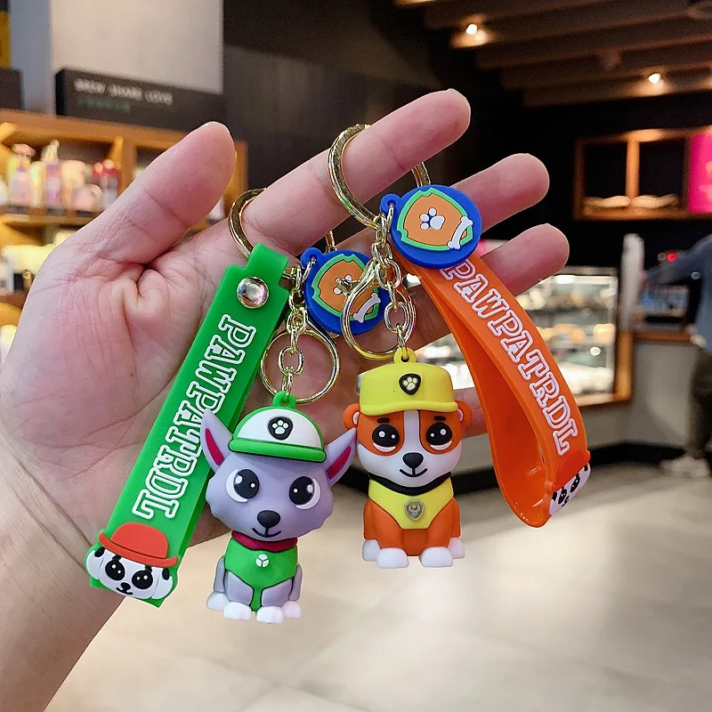 

Paw Patrol Dog Animation Peripheral Cute Puppy Doll Q Version Keychain Car Pendant Cartoon School Bag Ornament Child Toys Gifts