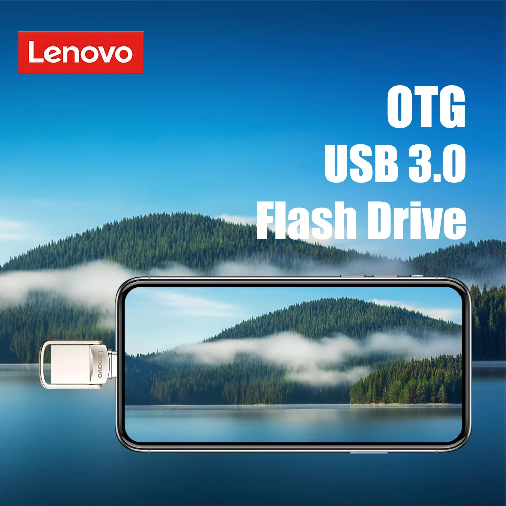 Фото Lenovo 2 ТБ 1 ТБ металлический флэш-накопитель USB3.1 128 ГБ U-диск 200 МБ/с 512 ГБ сверхбыстрый водонепроницаемый для ПК/Mac/PS5 автомобиля/телевизора/дрона №4