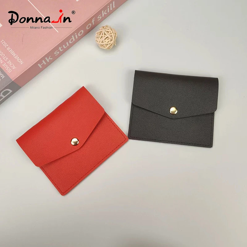 

Donna-in Credit Card Holder Candy Color ID Card Box Multi Slot Slim Card Case Luxury Brand Card Wallet Women Business Coin Purse