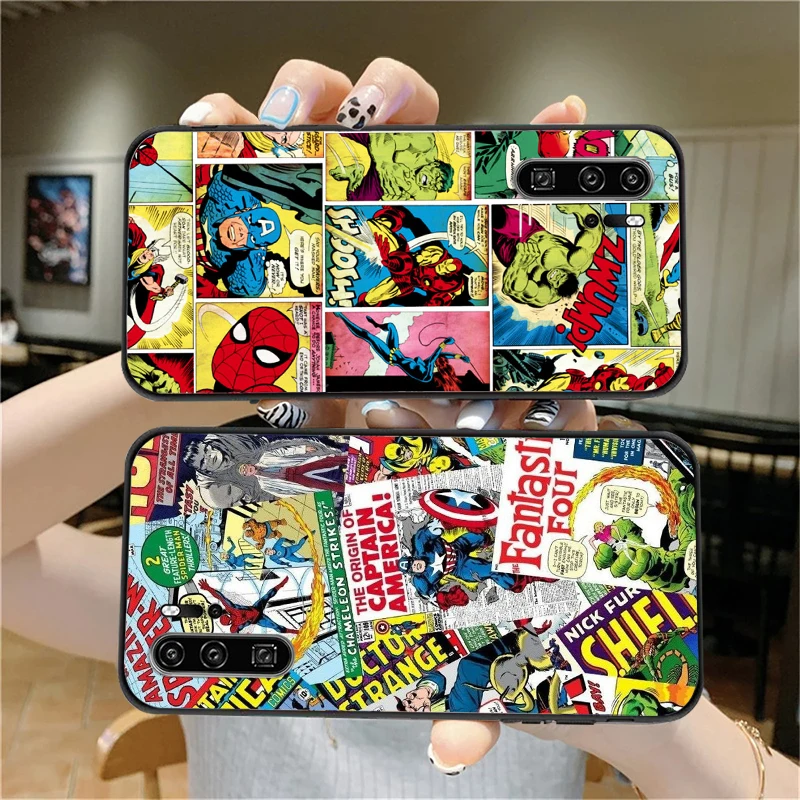 

Marvel Avengers US Phone Cases For Huawei Honor P30 P40 Pro P30 Pro Honor 8X V9 10i 10X Lite 9A Cases Coque Soft TPU Carcasa