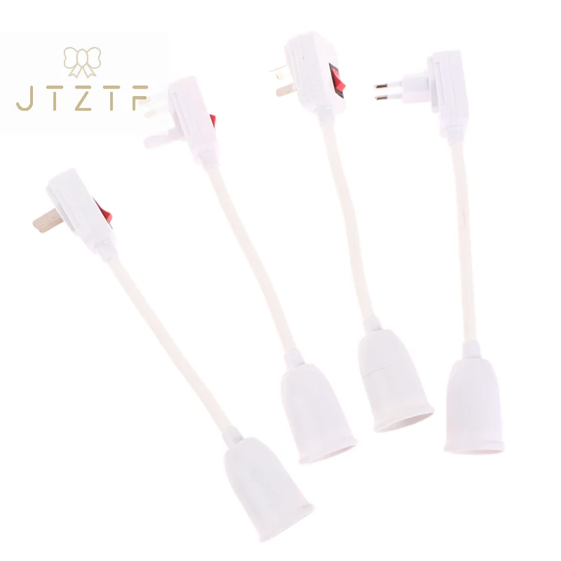 Нержавеющая сталь Ulife E27 патрон лампы держатель лампы стандартный адаптер с переключателем вкл/выкл гибкий удлинитель