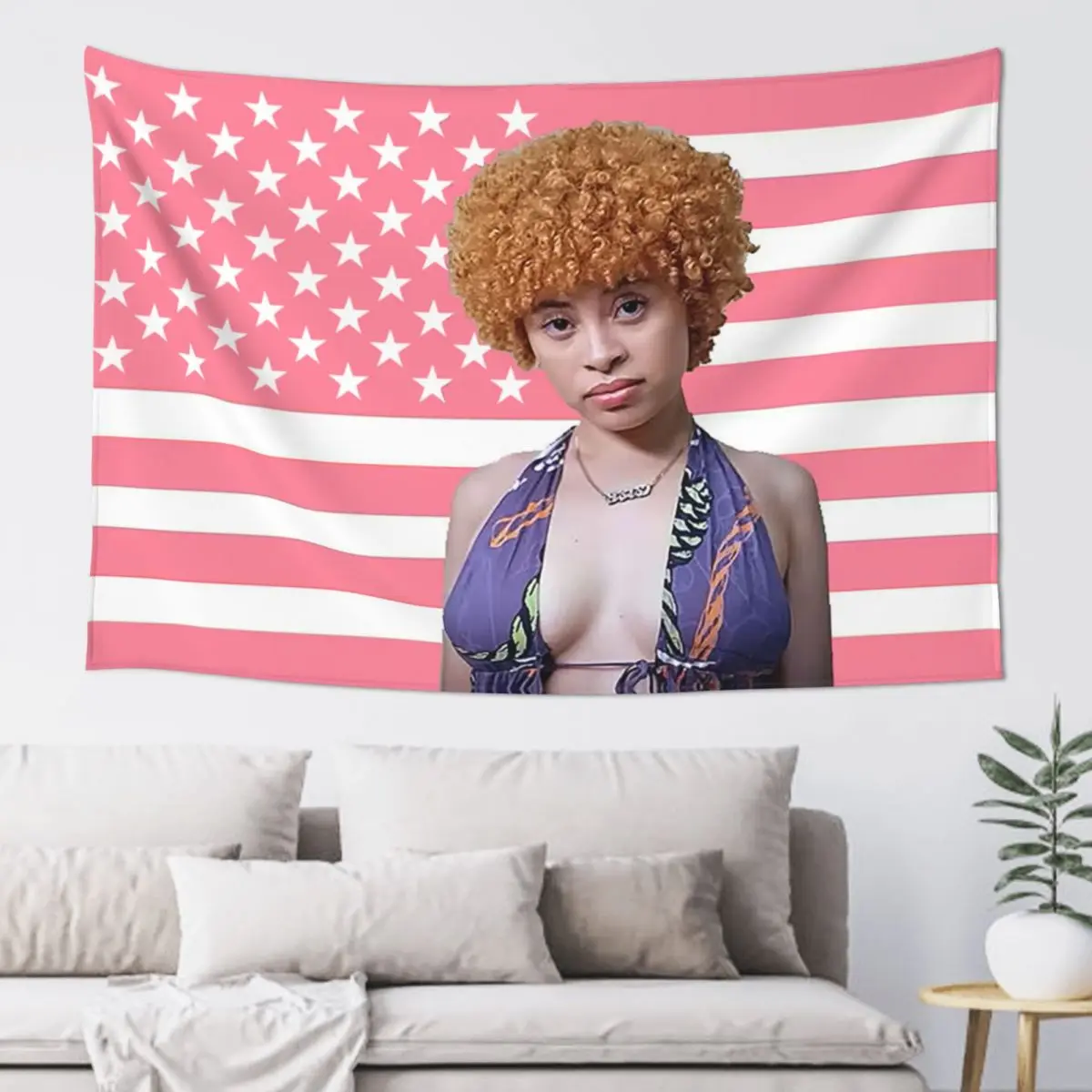 

Ледяная специя, искусственный хиппи полиэстер, Настенный декор, фоновая ткань, ретро гобелены