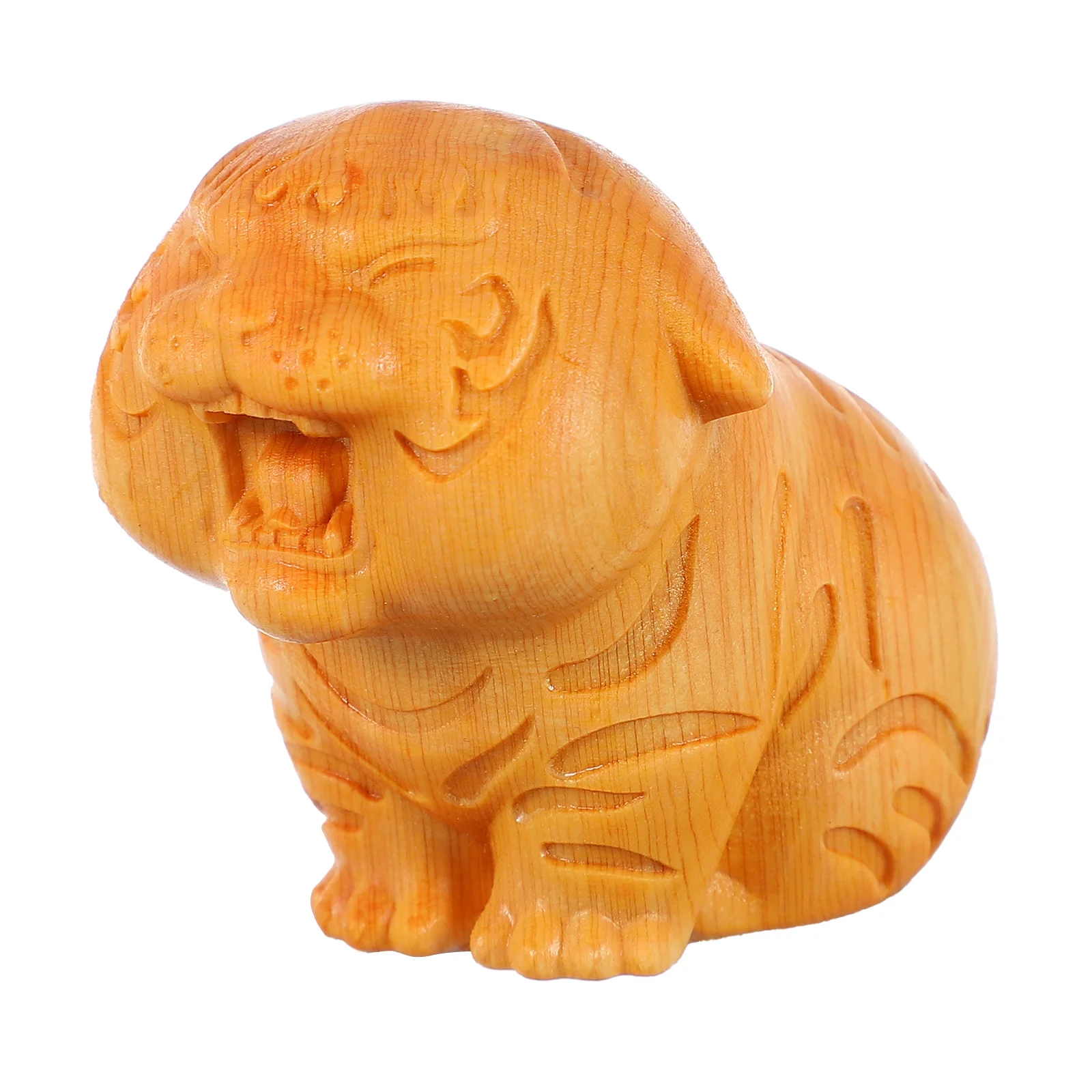 

Деревянное настольное украшение со знаками Зодиака, тигр, резьба по дереву, фэн-шуй, украшения