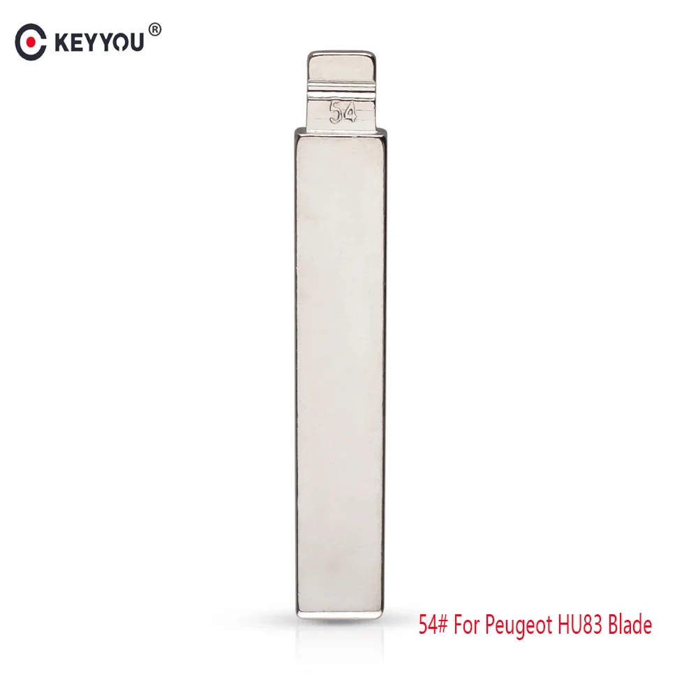 

Пульта дистанционного управления KEYYOU для Citroen Peugeot, складной Автомобильный ключ без надписей № 54 HCA/HU83, модифицированный ключ