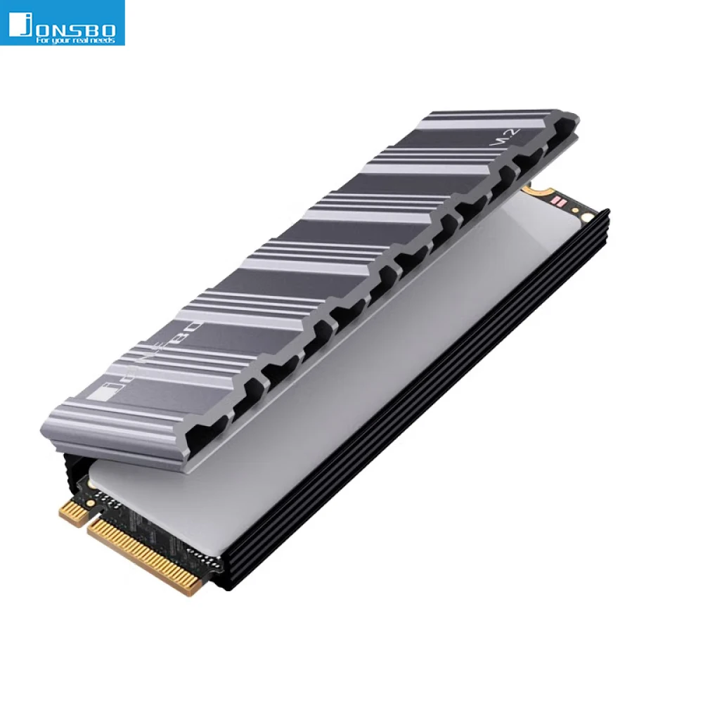 

Jonsbo M.2-5 Gray Version Solid-state Hard Drive Radiator All-aluminum Heatsink Tool-free Installation Thermal Pad