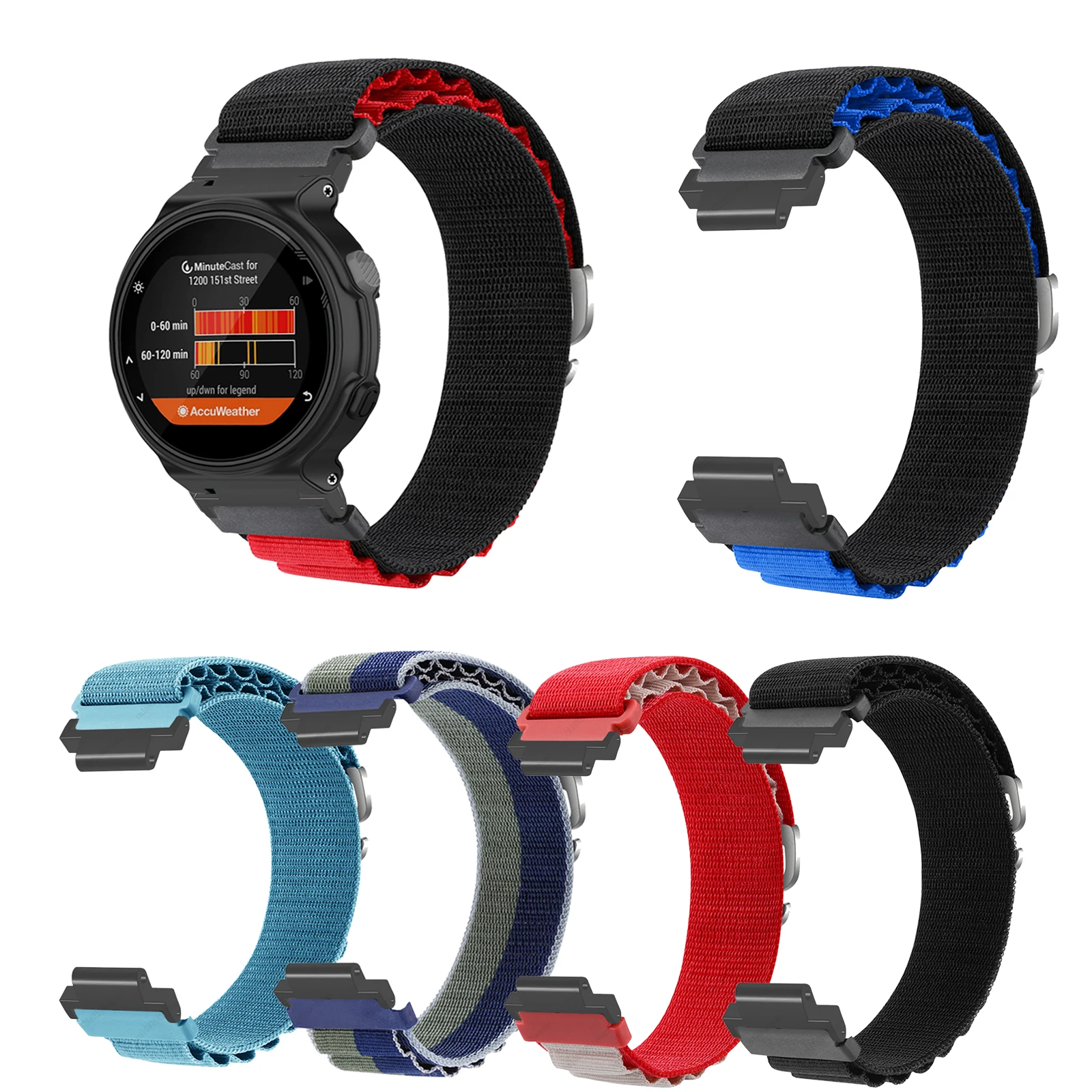 Ремешок нейлоновый для наручных часов Garmin Forerunner 735XT браслет смарт-часов 735 220 230 235