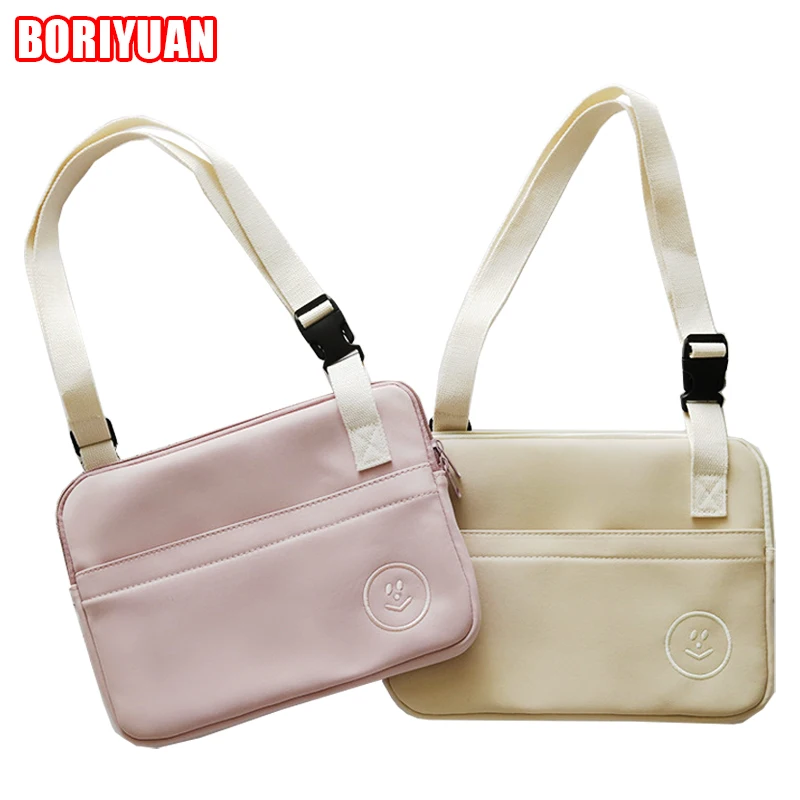 11/13 Inch Shoulder Bag  Tablet Laptop Bag Smiley Face Inner