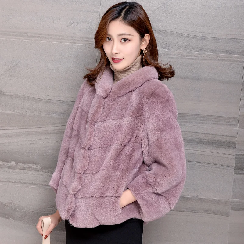 

Fur Coat Real Female Leather Jacket Women 100% Mink Fur Winter Clothes Women Coats Casaco Feminino Inverno ZD7122305 Pph1079