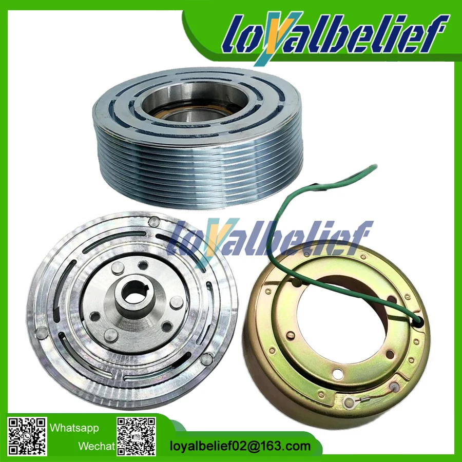 

AC Air Conditoning Compressor Magnetic Electromagnetic Pulley Clutch Kit 24V 10PK PV10 For SANDEN 5H14 SD5H14 508