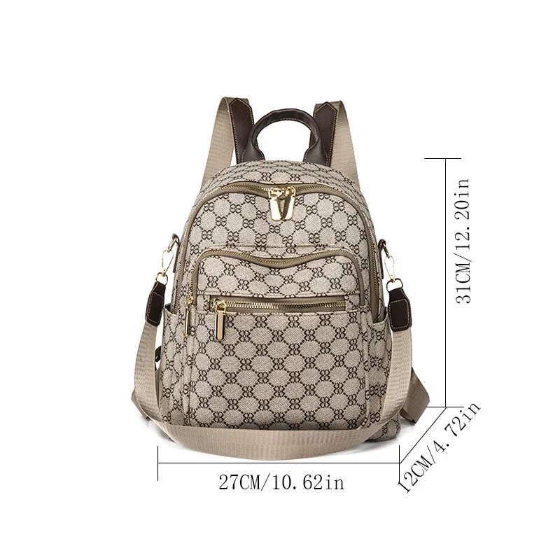 Высококачественный тканевый водонепроницаемый рюкзак с принтом большой