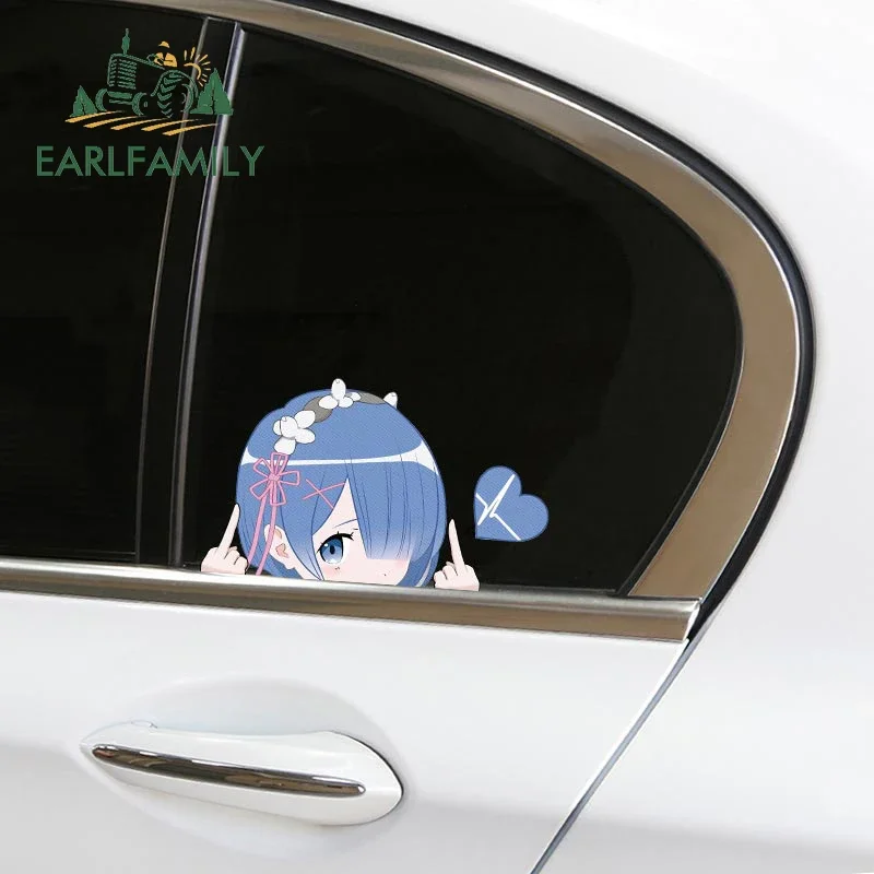 EARLFAMILY 13 см Rem Ram Peek автомобильные наклейки граффити Переводные виниловые для