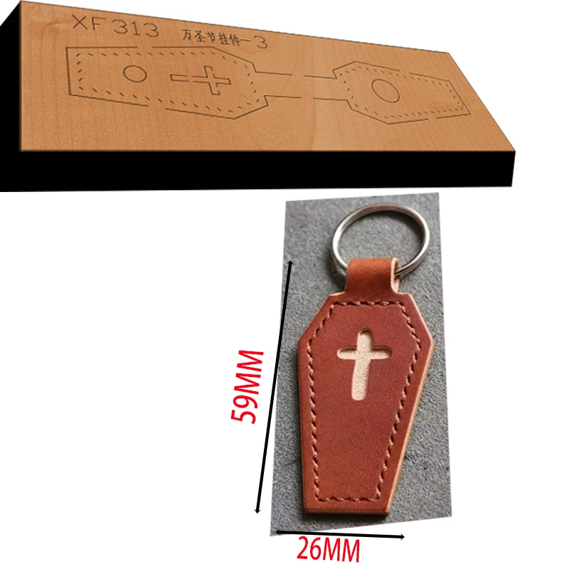 

Leather Craft Punch Hand Tool Cut Knife Mould leather craft tools New Japan Steel Blade Wooden Die Halloween pendant