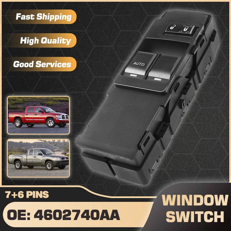 Кнопка переключения стеклоподъемника для Dodge Dakota Mitsubishi Raider 2007 2008 2009 4602740AA V7700003AA