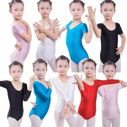 

Новые балетные трико с длинным рукавом для девочек, одежда для гимнастики, детские трико из спандекса, трико для детей, танцевальные костюмы для девочек