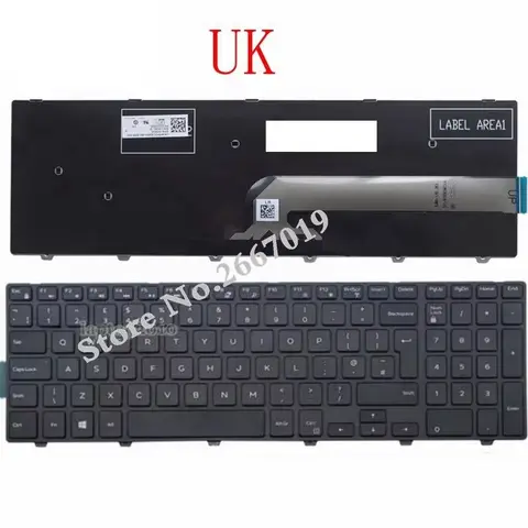 Новая клавиатура для ноутбука DELL Inspiron 15 5547 5541 7748 P51F P39F P57F 3548 3000 3576 3559 3565 3567 3568 3593 5576 5577 5551