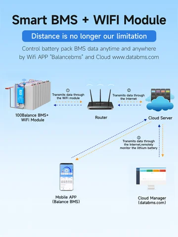 Smart BMS Active Balance 100 BALANCE 4S-24S
